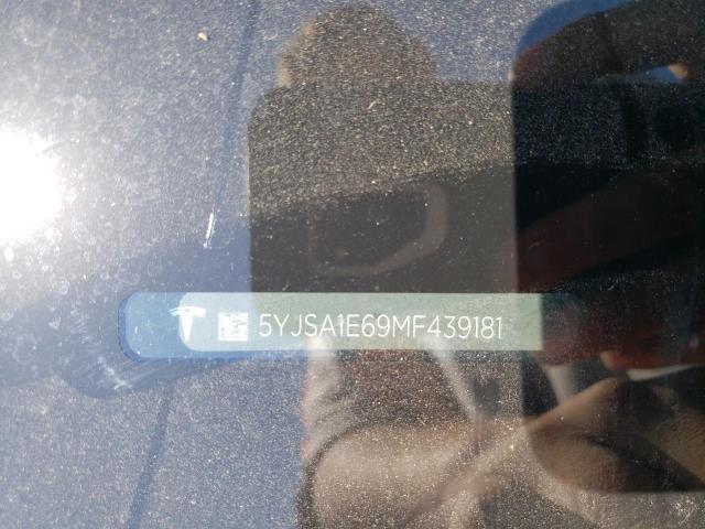 5YJSA1E69MF439181 - 2021 TESLA MODEL S Boz foto 12