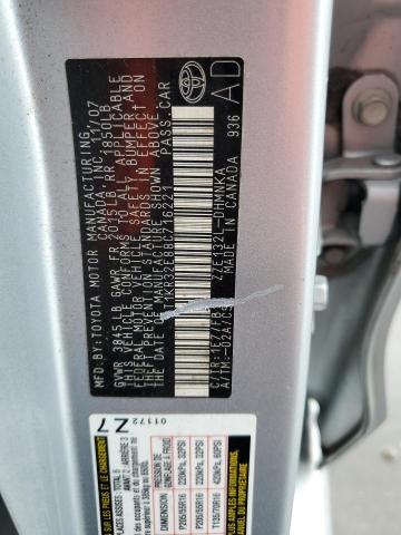 2T1KR32E88C716221 - 2008 TOYOTA COROLLA MA XR SILVER photo 12