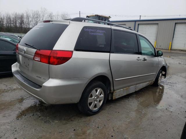 5TDZA23C84S196407 - 2004 TOYOTA SIENNA CE SILVER photo 3