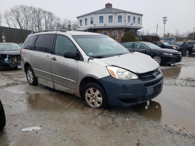 5TDZA23C84S196407 - 2004 TOYOTA SIENNA CE SILVER photo 4