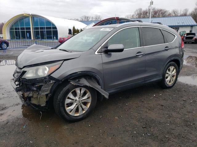 2HKRM4H70DH609537 - 2013 HONDA CR-V EXL GRAY photo 1