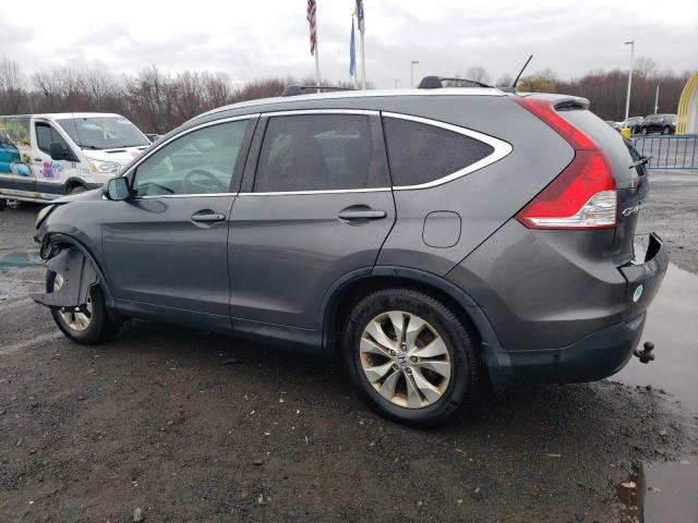 2HKRM4H70DH609537 - 2013 HONDA CR-V EXL GRAY photo 2