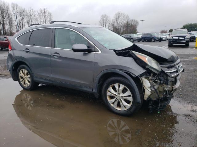 2HKRM4H70DH609537 - 2013 HONDA CR-V EXL GRAY photo 4