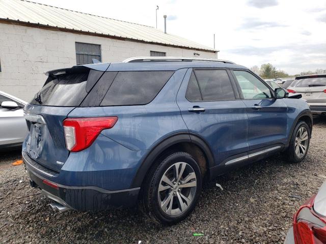 1FM5K8HC0LGB37685 - 2020 FORD EXPLORER PLATINUM BLUE photo 3