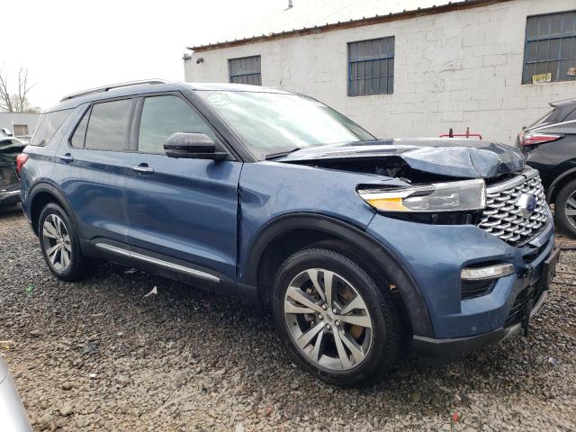 1FM5K8HC0LGB37685 - 2020 FORD EXPLORER PLATINUM BLUE photo 4