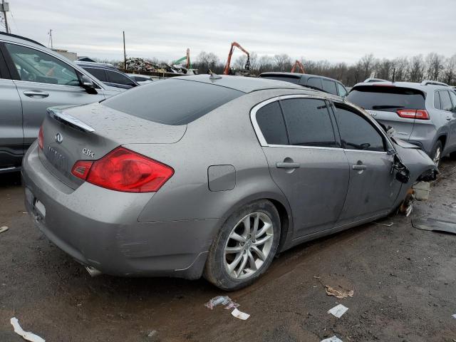 JNKBV61F58M278606 - 2008 INFINITI G35 GRAY photo 3