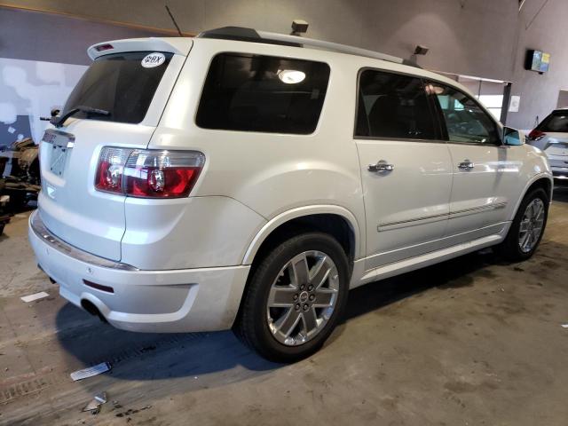 1GKKRTED3BJ284561 - 2011 GMC ACADIA DENALI WHITE photo 3