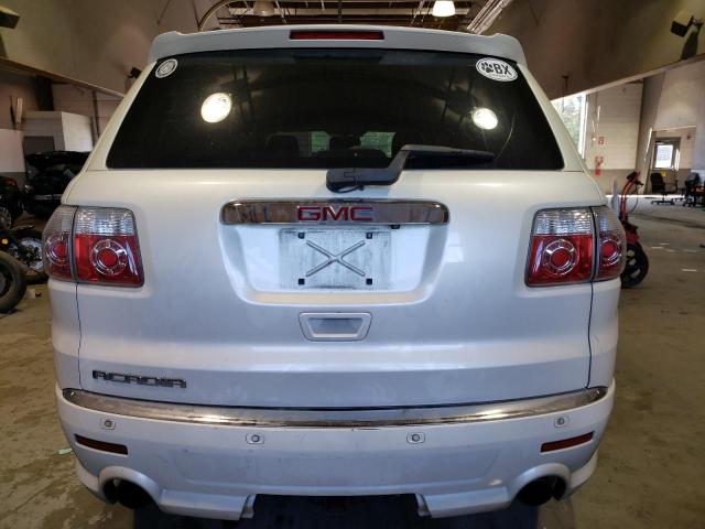 1GKKRTED3BJ284561 - 2011 GMC ACADIA DENALI WHITE photo 6