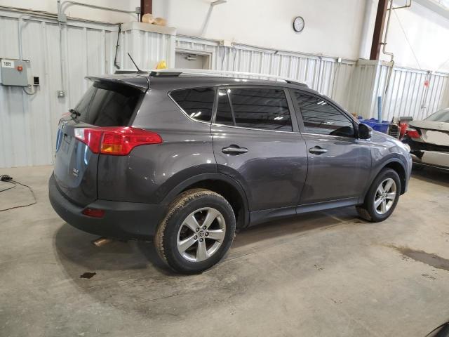 2T3RFREV8FW296548 - 2015 TOYOTA RAV4 XLE GRAY photo 3