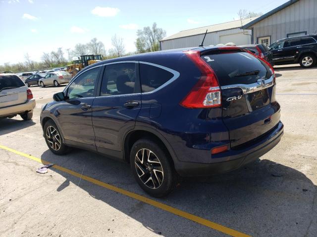 5J6RM4H44GL098950 - 2016 HONDA CR-V SE BLUE photo 2