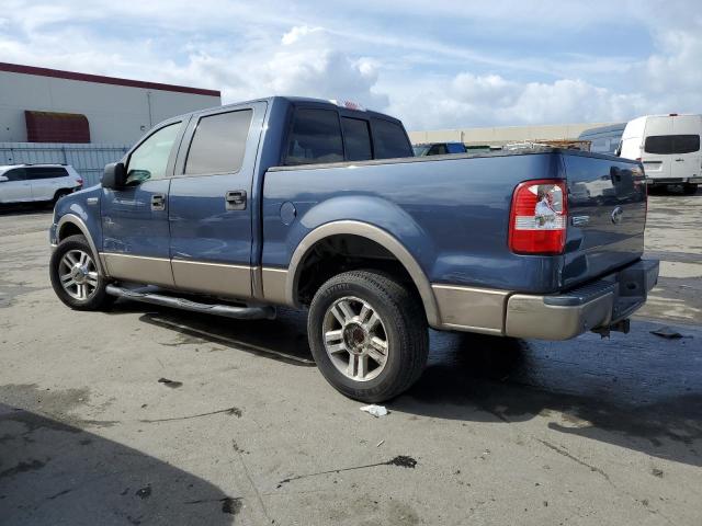 1FTPW12545KC18353 - 2005 FORD F150 SUPERCREW BLUE photo 2