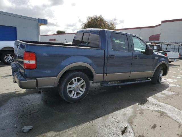 1FTPW12545KC18353 - 2005 FORD F150 SUPERCREW BLUE photo 3