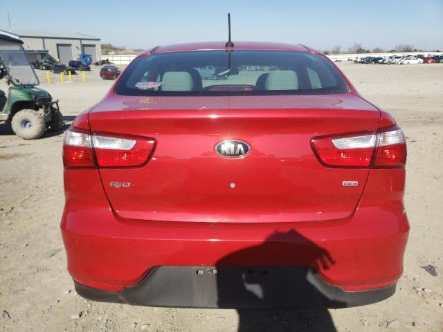 KNADM4A38H6115148 - 2017 KIA RIO LX RED photo 6