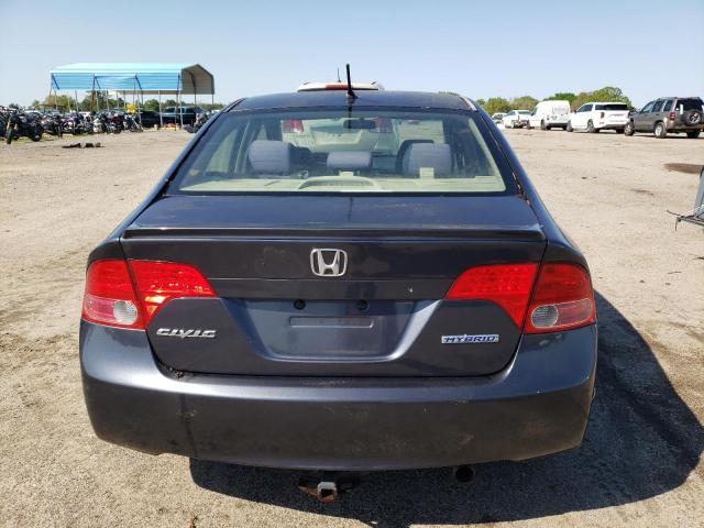 JHMFA36206S011335 - 2006 HONDA CIVIC HYBRID GRAY photo 6