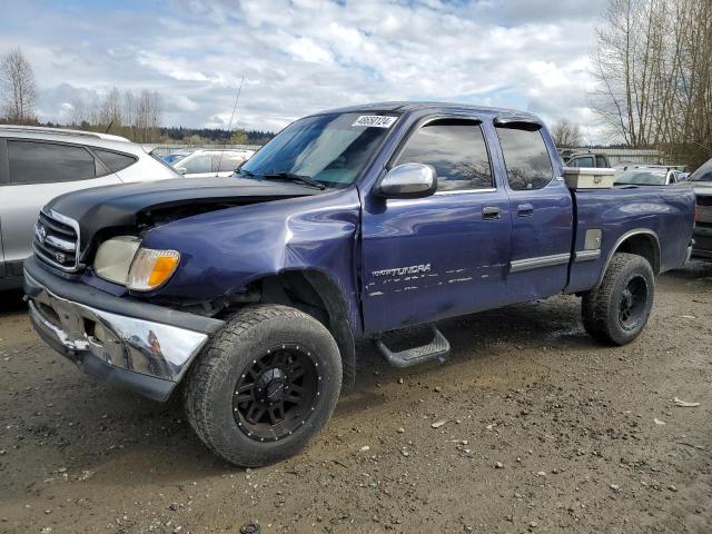 5TBBT4419YS001871 - 2000 TOYOTA TUNDRA ACCESS CAB BLUE photo 1