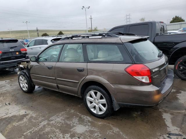 4S4BP61C697342696 - 2009 SUBARU OUTBACK 2.5I BROWN photo 2