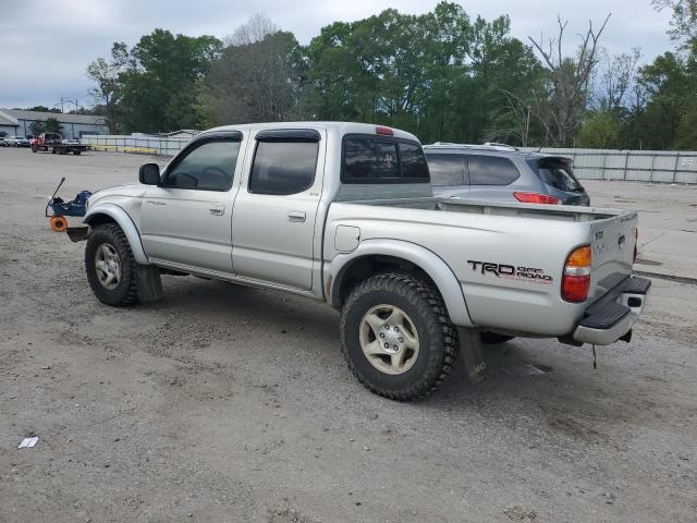 5TEHN72N72Z103750 - 2002 TOYOTA TACOMA DOUBLE CAB SILVER photo 2