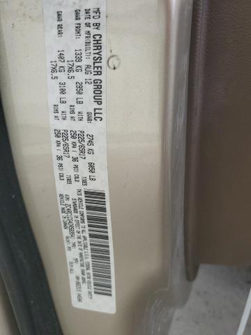 2C4RC1CG4DR569541 - 2013 CHRYSLER TOWN & COU TOURING L BEIGE photo 13