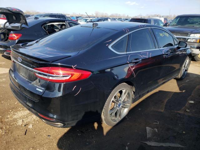 3FA6P0K96HR140007 - 2017 FORD FUSION TITANIUM BLACK photo 3