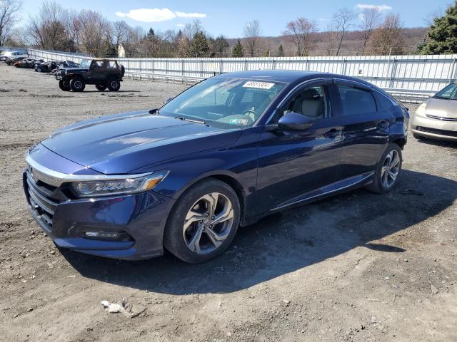 1HGCV1F56JA037607 - 2018 HONDA ACCORD EXL BLUE photo 1