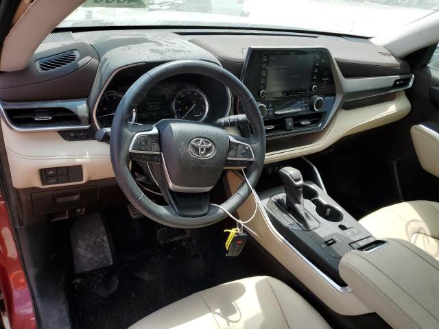 5TDGZRAH0NS549117 - 2022 TOYOTA HIGHLANDER XLE RED photo 8