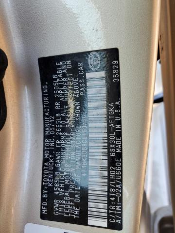 4T1BK3DB8CU460760 - 2012 TOYOTA AVALON BASE 奶油色 照片 13