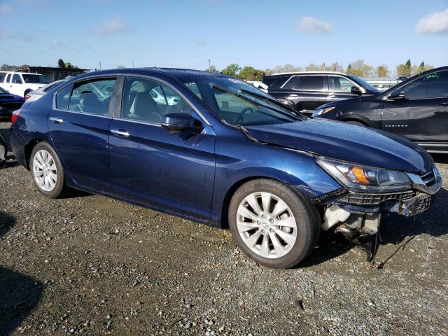 1HGCR2F87EA207726 - 2014 HONDA ACCORD EXL BLUE photo 4