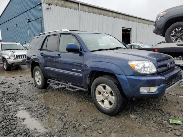 JTEBT17R538000586 - 2003 TOYOTA 4RUNNER LIMITED BLUE photo 4