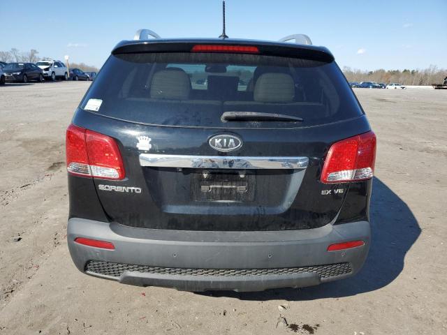 5XYKUDA21BG052626 - 2011 KIA SORENTO EX BLACK photo 6