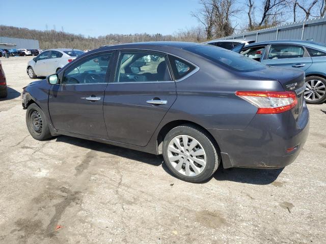 1N4AB7APXEN852925 - 2014 NISSAN SENTRA S GRAY photo 2