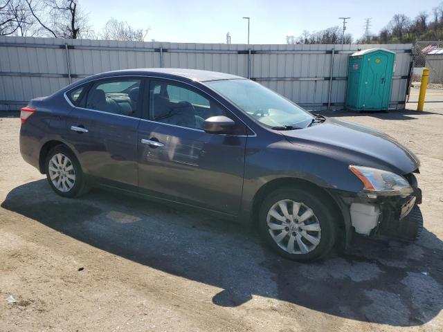 1N4AB7APXEN852925 - 2014 NISSAN SENTRA S GRAY photo 4