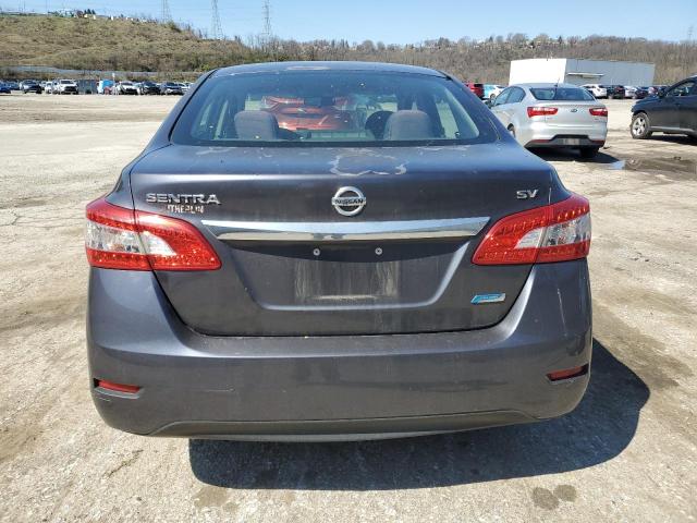 1N4AB7APXEN852925 - 2014 NISSAN SENTRA S GRAY photo 6