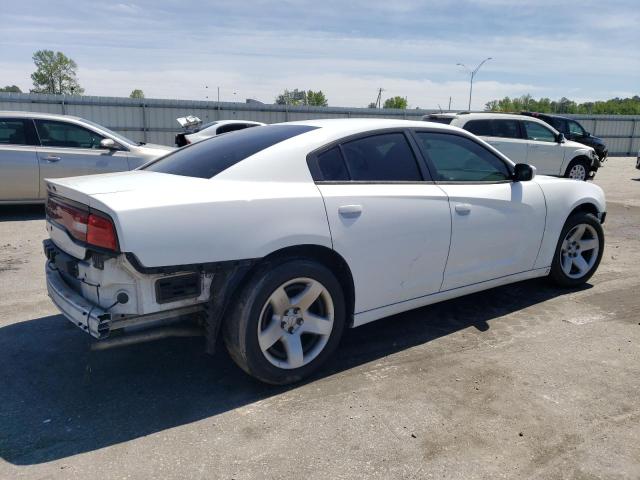 2C3CDXAG4EH362572 - 2014 DODGE CHARGER POLICE WHITE photo 3