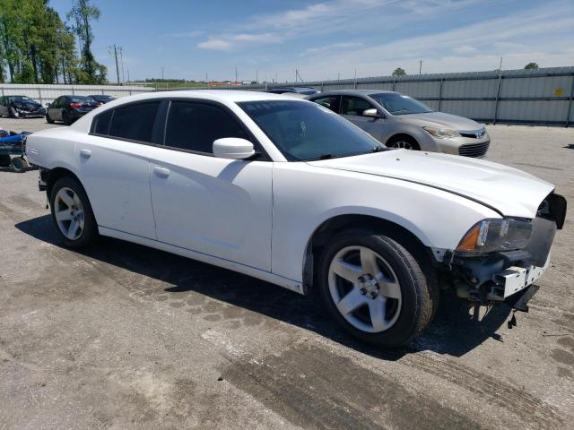 2C3CDXAG4EH362572 - 2014 DODGE CHARGER POLICE WHITE photo 4