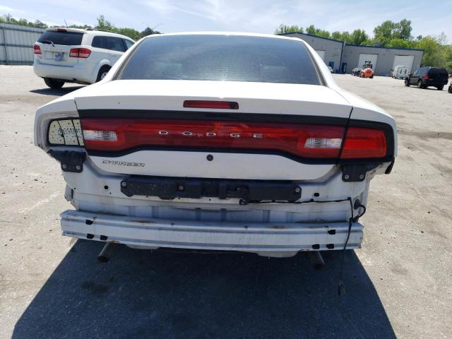 2C3CDXAG4EH362572 - 2014 DODGE CHARGER POLICE WHITE photo 6