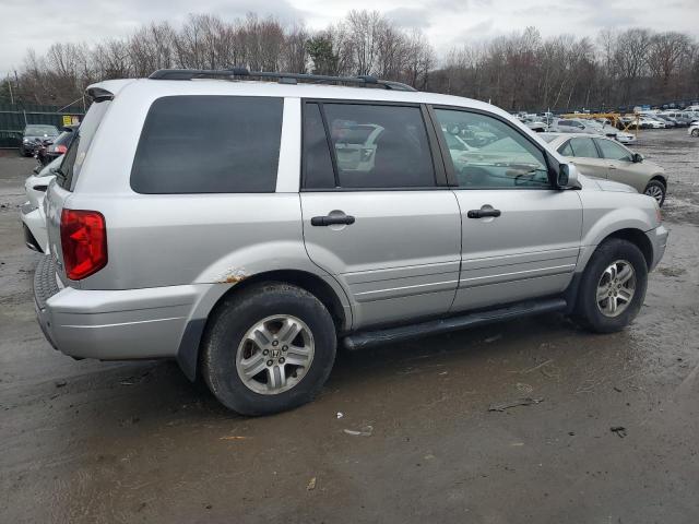 2HKYF18565H539272 - 2005 HONDA PILOT EXL SILVER photo 3