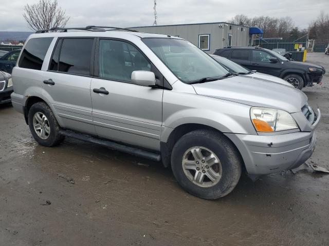 2HKYF18565H539272 - 2005 HONDA PILOT EXL SILVER photo 4