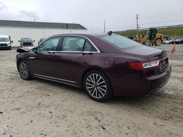 1LN6L9TK4J5602192 - 2018 LINCOLN CONTINENTA SELECT MAROON photo 2