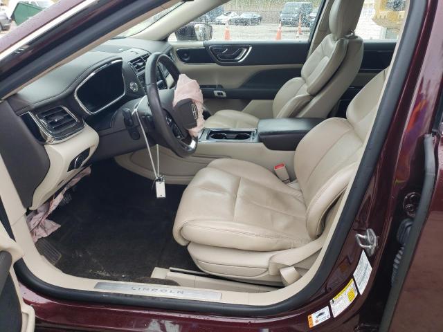 1LN6L9TK4J5602192 - 2018 LINCOLN CONTINENTA SELECT MAROON photo 7