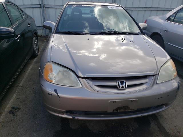 1HGEM22912L074936 - 2002 HONDA CIVIC EX BEIGE photo 5