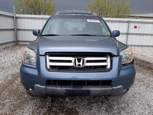 5FNYF18338B027146 - 2008 HONDA PILOT SE BLUE photo 5