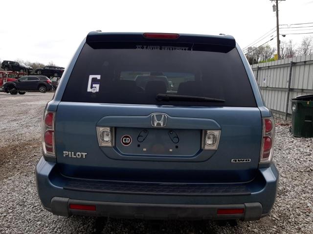 5FNYF18338B027146 - 2008 HONDA PILOT SE BLUE photo 6