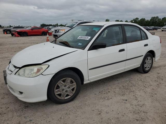 2HGES16344H631828 - 2004 HONDA CIVIC DX VP WHITE photo 1