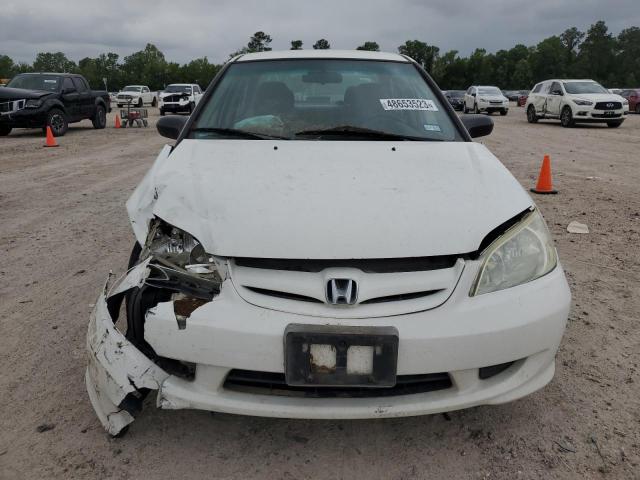2HGES16344H631828 - 2004 HONDA CIVIC DX VP WHITE photo 5