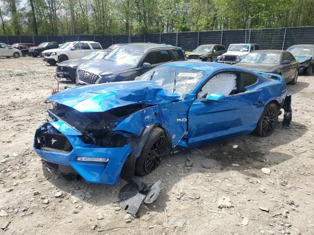 1FA6P8CF0M5156607 - 2021 FORD MUSTANG GT BLUE photo 1