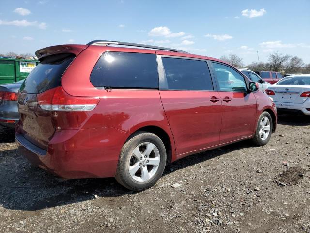 5TDKK3DC5DS309863 - 2013 TOYOTA SIENNA LE BURGUNDY photo 3