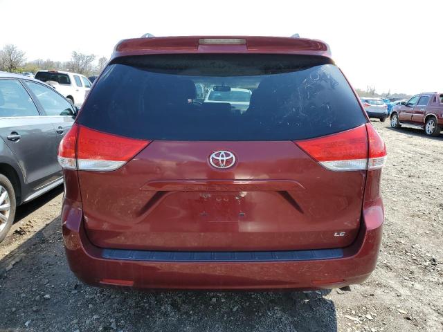 5TDKK3DC5DS309863 - 2013 TOYOTA SIENNA LE BURGUNDY photo 6