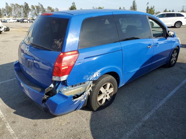 5N1BV28U64N324331 - 2004 NISSAN QUEST S BLUE photo 3