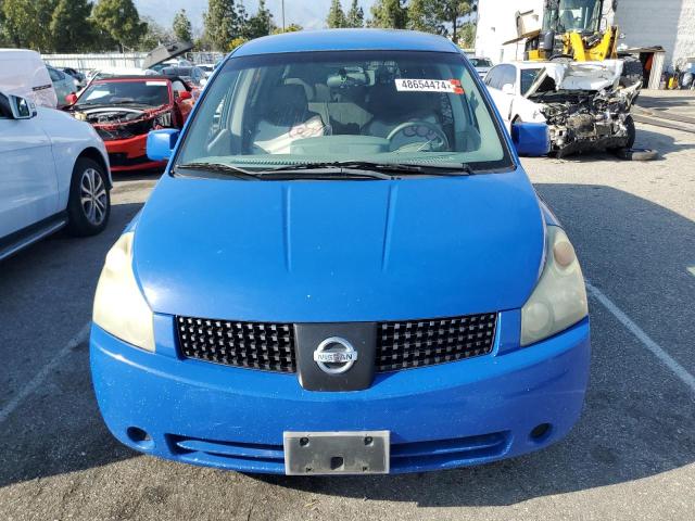 5N1BV28U64N324331 - 2004 NISSAN QUEST S BLUE photo 5