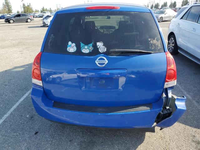 5N1BV28U64N324331 - 2004 NISSAN QUEST S BLUE photo 6